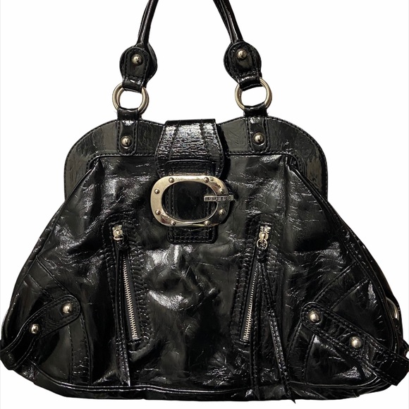 Guess Handbags - Guess Vintage Black Leather Purse
